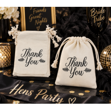 Mini Hessian Bag - Thank You 